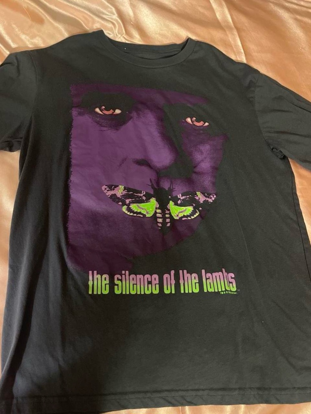 The Silence of the Lambs Graphic Long Sleeve Tee - Black / Purple